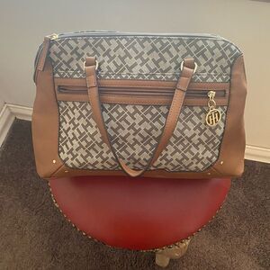 Tommy Hilfiger Monogram Faux Leather Tote bag